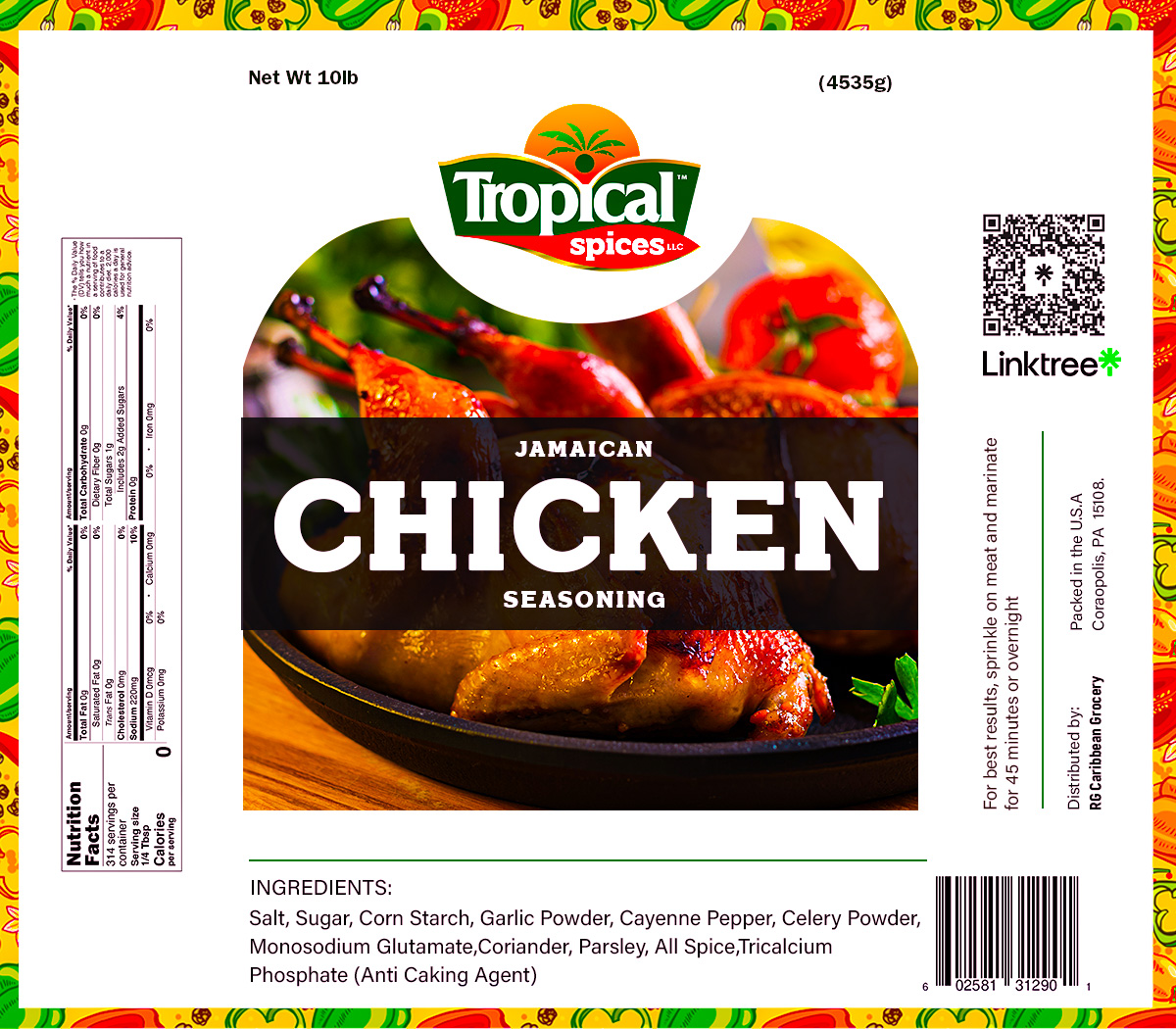 Tropical Spices - Chicken Seasoning - Wholesale - 10lbs each - Image 3