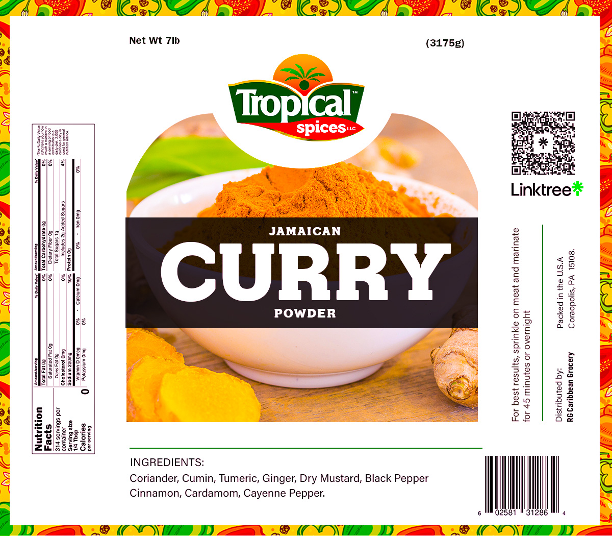 Tropical Spices - Curry Powder - Wholesale - 5lbs each - Image 3